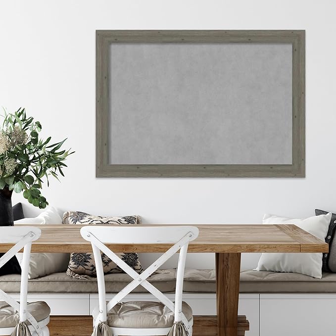 Amanti Art Grey Framed Magnetic Board 29x41 Large Vision Board - Image 5