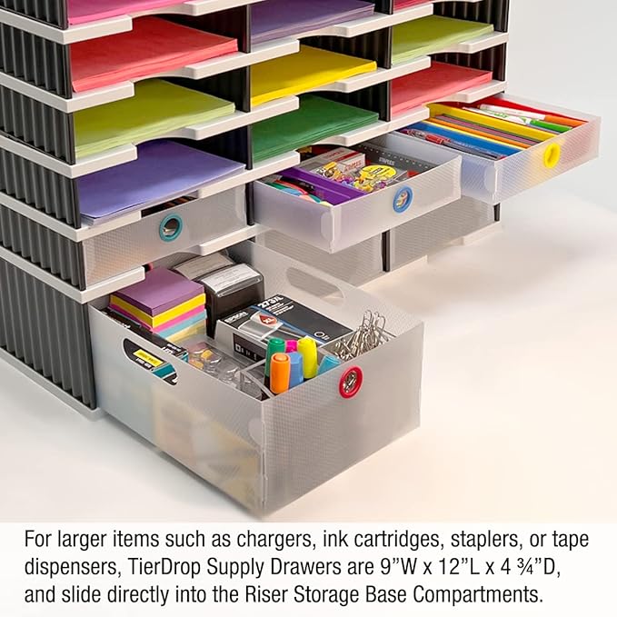 Ultimate Office TierDrop Supply Drawers Measure 9w x 12d x 2 1/4 Inches High - Image 6
