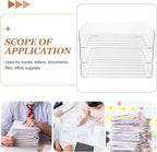 SUPVOX Desk Organizer Tray Stackable Letter File Holder Desktop Storage - Image 3