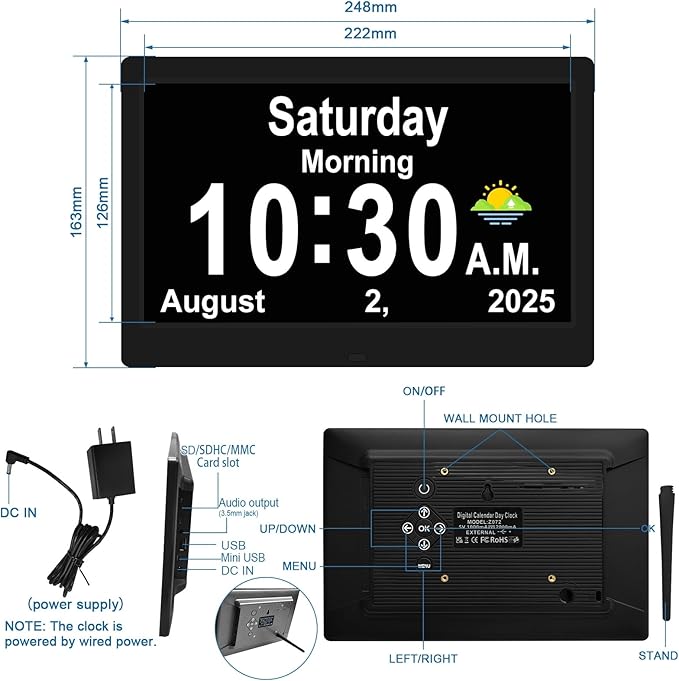 SSYA Dementia Clocks with Day and Date - Image 7