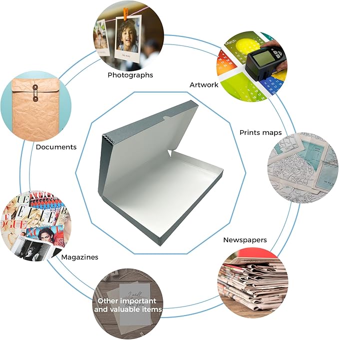 Lineco Folio Storage Box, Clamshell Design - Image 6