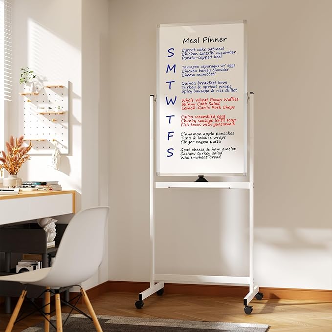 Neatsure Rolling Whiteboard on Wheels, Portable Standing Dry Erase Board Easel - Image 7