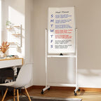 Neatsure Rolling Whiteboard on Wheels, Portable Standing Dry Erase Board Easel - Image 7