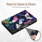 BWEGRHE Slim Credit Card Holder, Color Butterfly RFID Blocking Metal Wallet - Image 6