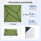 UNECHO 12 Pack 12" X 12" X 0.47" Acoustic Panels - Image 3