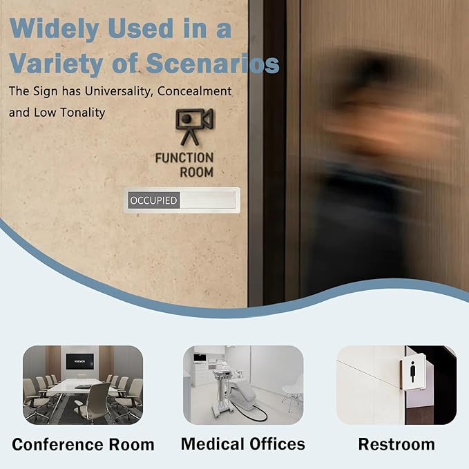 Vacant Occupied Privacy Sign, Vacant Occupied Door Sign - Image 4