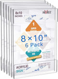 Niubee 8x10 Wall Mount Acrylic Sign Holder by NIUBEE