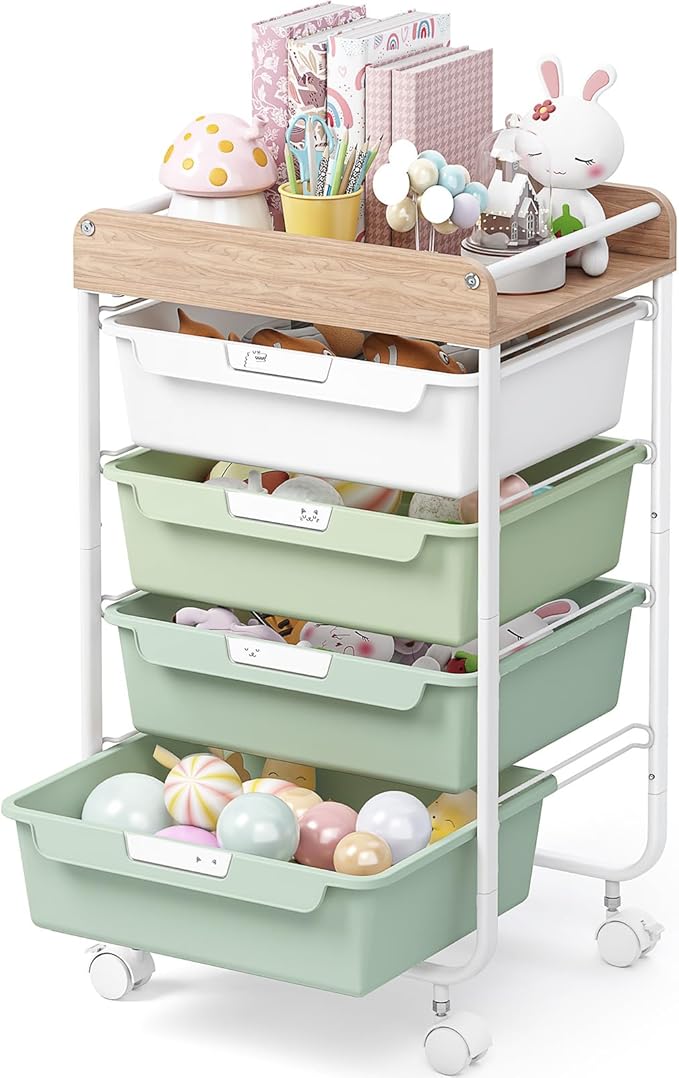 Rolling Storage Utility Cart by SYKIARIOL