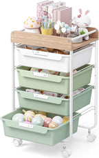Rolling Storage Utility Cart by SYKIARIOL