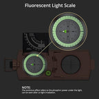Anbte Compass Hiking Survival, IP65 Waterproof Metal Compass - Image 2