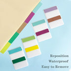 ELII 500 PCS Sticky Index Tabs 21 Sets, Colorful Book Tabs Sticky Tabs - Image 8
