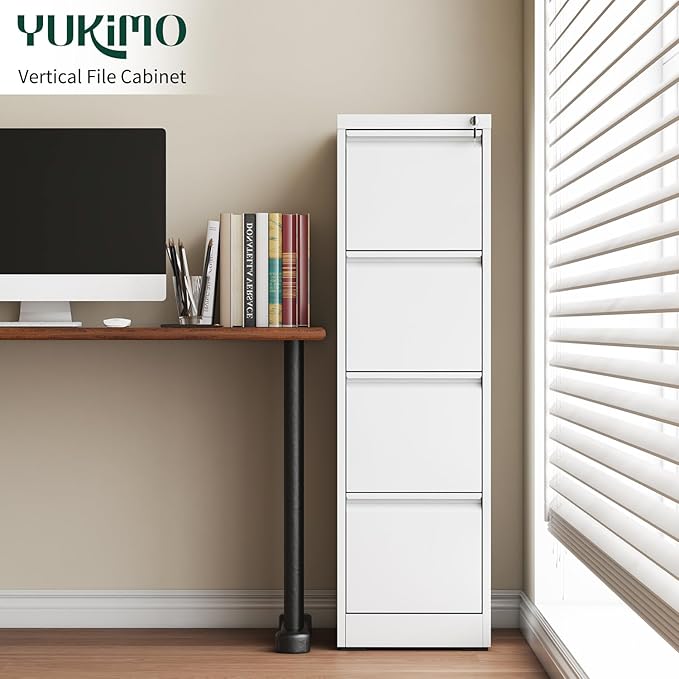 Yukimo 4 Drawer File Cabinet - Image 2