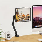 Houele Tablet Stand Holder, Adjustable Foldable Tablet Arm iPad Desk Mount - Image 6