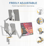 Houele Tablet Stand Holder, Adjustable Foldable Tablet Arm iPad Desk Mount - Image 3