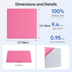 UNECHO 12 Pack 12" X 12" X 0.4" Acoustic Panels - Image 3