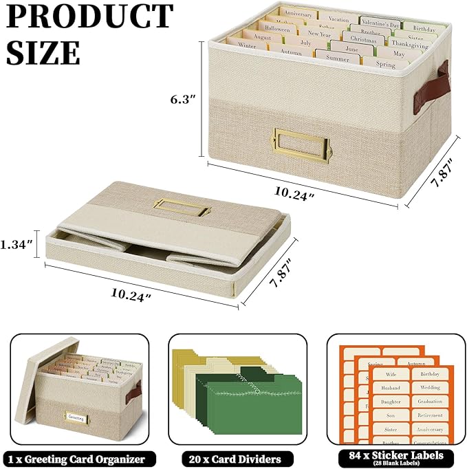 Vienrose Greeting Card Organizer Box - Image 2