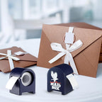 Wesiti 6 Pcs Wooden Stamp Roll Dispenser Wood Postage Stamp Dispenser - Image 7