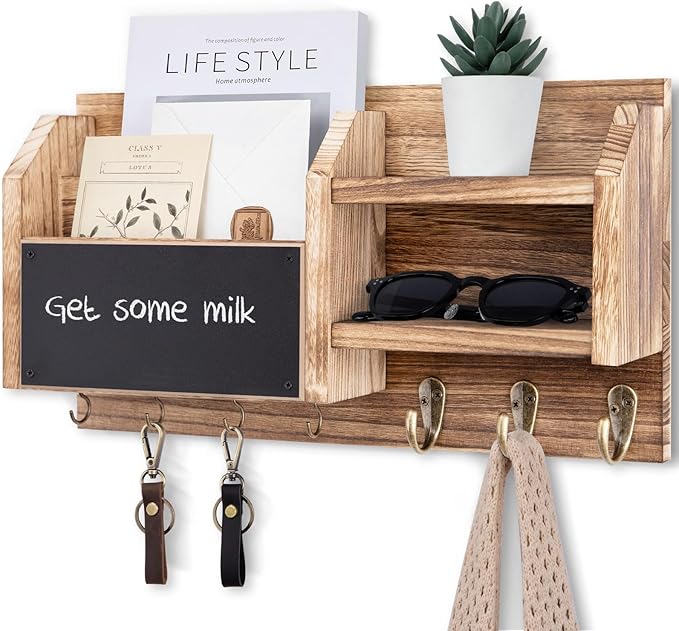 Lwenki Mail and Key Holder – Wall Mount Key Hanger by Lwenki