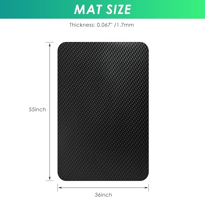 Vicwe Gaming Chair Mat for Hard Floor, Anti-Slip Hard Floor Protector Rolling - Image 8