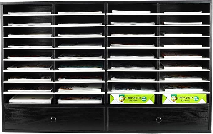 PAG Mail Sorter Organizer, Wood Literature Organizer, Student Mailbox - Image 2