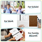 AGM Portable White Board Dry Erase Notebook, 8.4" x 6" Double Sided Folding - Image 8