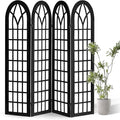 4 Panel Japanese Room Divider, Fully Assembled Wooden Privacy Screen, Shoji by AsNefeli