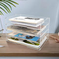 4 Pack- Stackable Paper Letter Tray, or Workspace by WYFHLPMMA