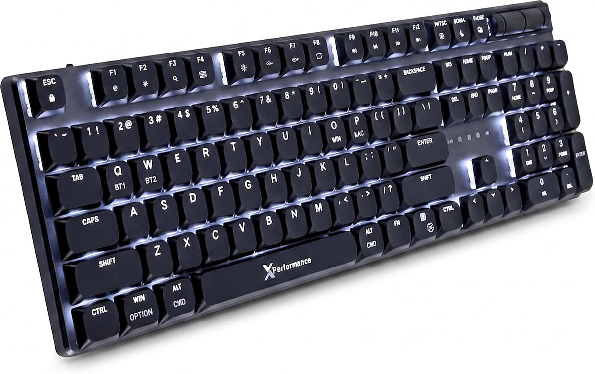X9 Slim Mechanical Keyboard Wireless – Low Profile Red Switches, Triple Mode ...