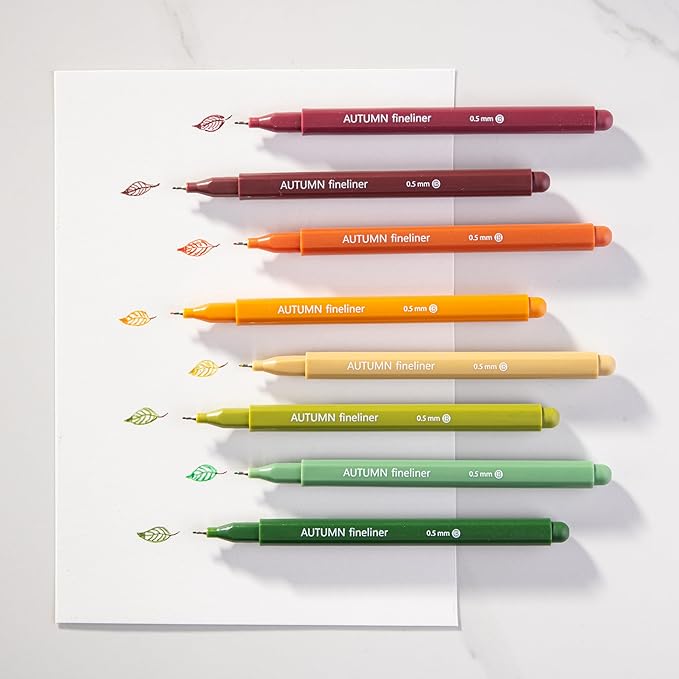 DIVERSEBEE Fine Tip Pens, 8 Bible Pens No Bleed Through, 0.5mm Fine Point - Image 2