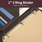 Geslun Personalized Genuine Leather 3 Ring Binder, Custom Engraved 8.5 x 11 - Image 9