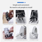 Aluminum Vertical Clamp Partition Board Acrylic Desk Divider Support Clamp - Image 3