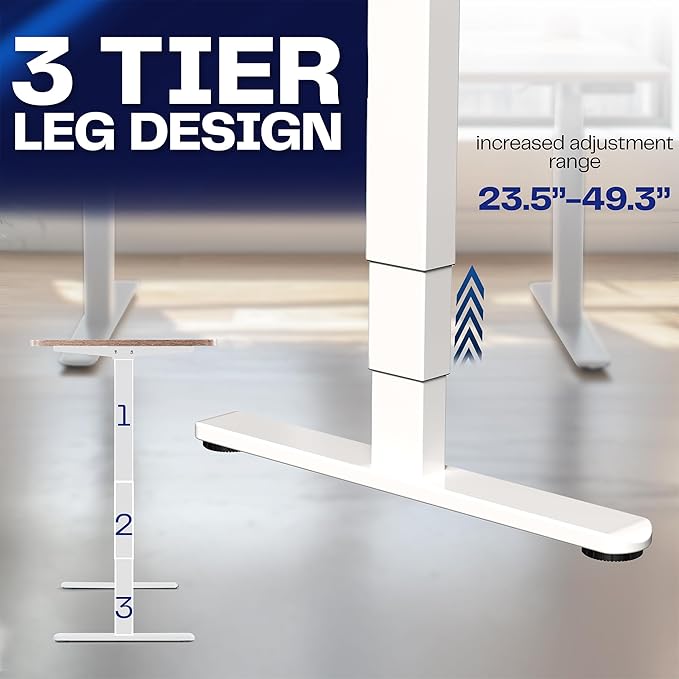 VIVO Electric Dual Motor Stand Up Desk Frame - Image 6