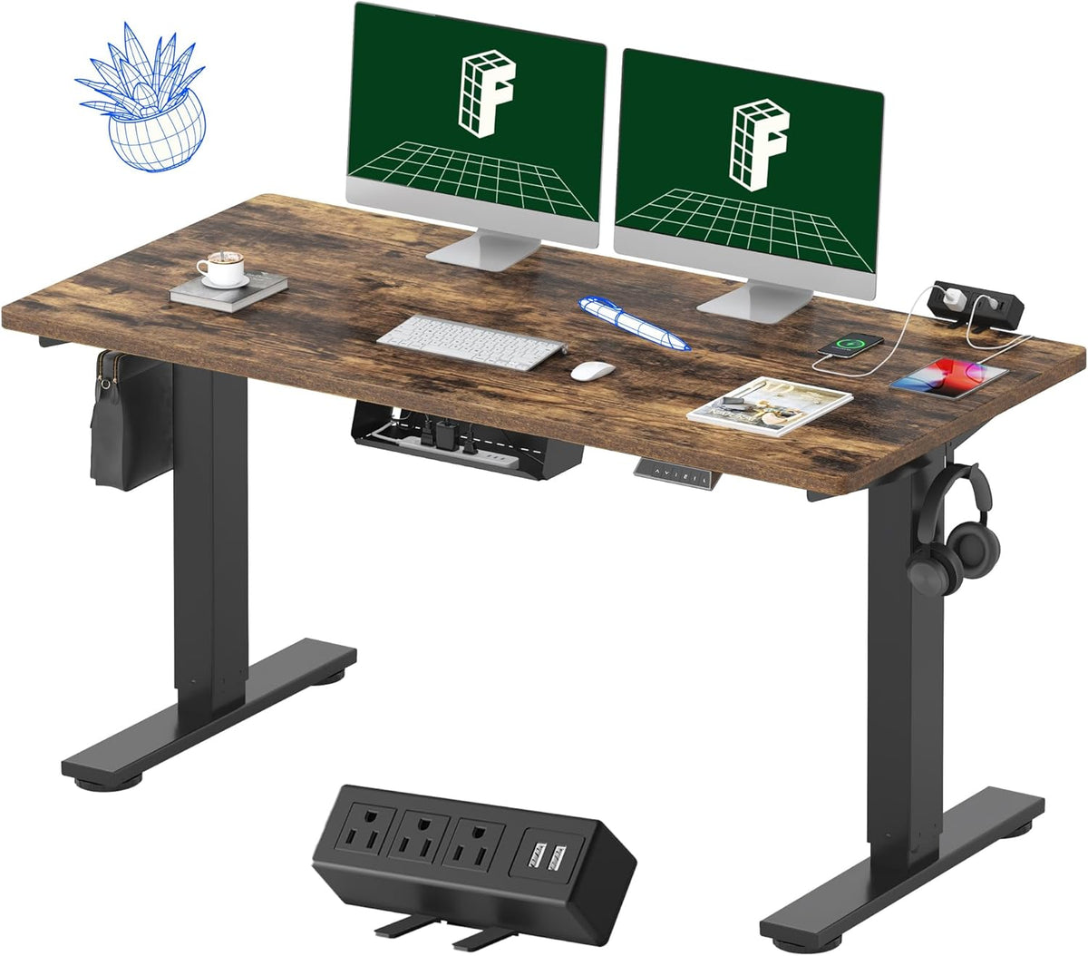 FLEXISPOT EN2 Whole-Piece Standing Desk