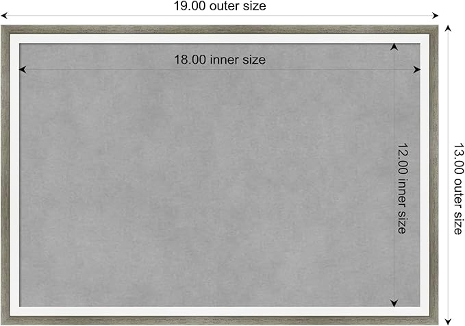 Amanti Art Silver Framed Magnetic Board 13x19 Small Vision Board - Image 3