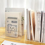 Halyuhn Acrylic File Organizer, 4Sections Clear Desk Organizer - Image 9