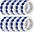Perco Dark Blue 1-Inch Perforated Circle Dot Sticker Labels — 10 Rolls