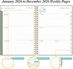 2026 Planner - Planner 2026 from January 2026 - December 2026, Weekly & Monthly - Image 3