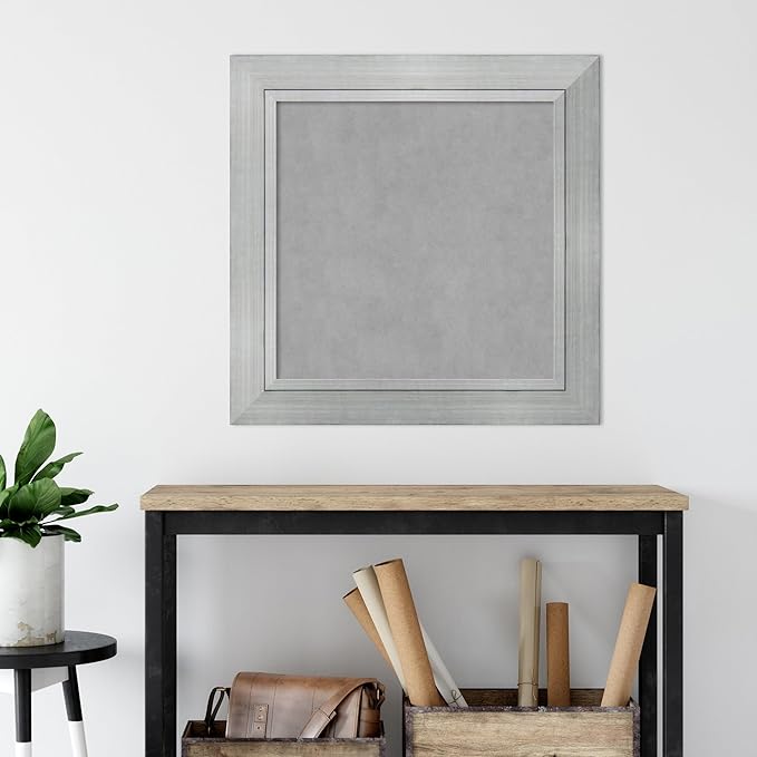 Amanti Art Silver Framed Magnetic Board 31x31 Medium Vision Board - Image 5