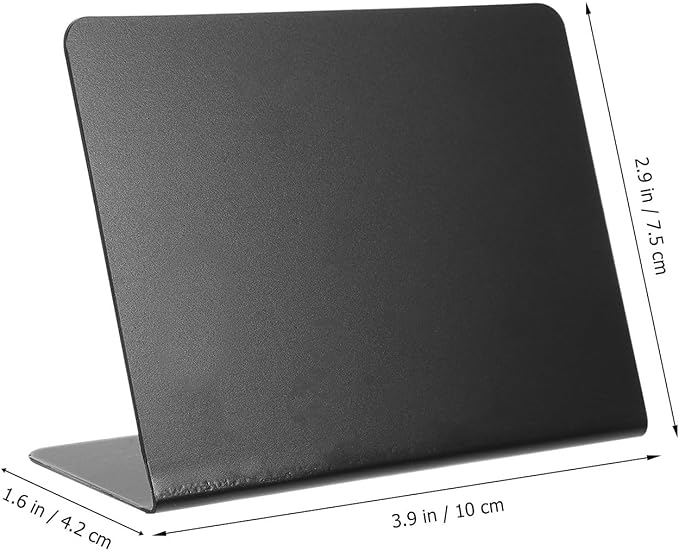 VILLCASE 10pcs Mini Chalkboard Signs Reusable Acrylic Desktop Message Boards - Image 3