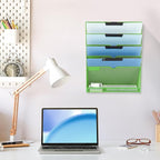 EASEPRES 6 Tier Mesh Hanging Wall File Organizer, Desk Vertical Mail Paper - Image 6