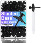 50pcs Black Thumb Tacks by OIAOIW