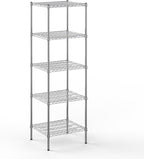 Regal Altair 21" Deep x 24" Wide x 74" Height Wire Shelving Kit | 5-Tier | NSF by Regal+Altair