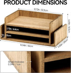 KIRIGEN Wood Desk Organizer 5 Trays - Image 6