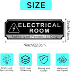 Electrical Room Sign for Business Door, Self-Adhesive Durable Modern Electric - Image 2