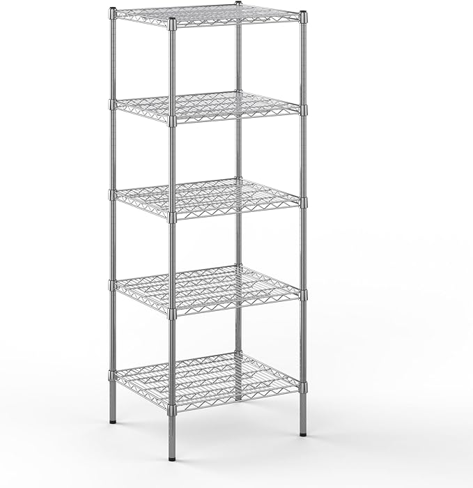 Regal Altair 21" Deep x 24" Wide x 64" Height Wire Shelving Kit | 5-Tier | NSF by Regal+Altair