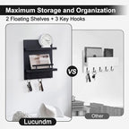 Lucundm Key Holder Wall Mount, Mail Shelf Decor - Image 4