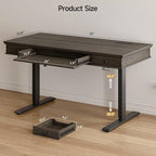 ONBRILL Standing Desk with Drawers, 55 x 23 Inch Electric Height Adjustable - Image 2