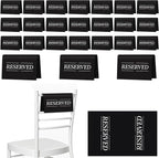 24 Pcs Reserved Seating Signs Reserved Chair Sign Printed Placeholder by Unknown