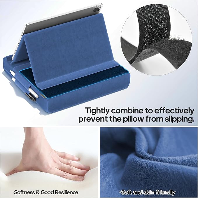KDD Tablet Pillow Stand, Bed and Desk, Foldable Soft Pad Dock - Image 6