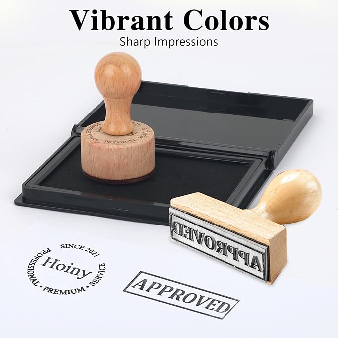 Black Stamp Pad, 4 x 2.5 Inch Premium Quality Ink Pad - Image 3